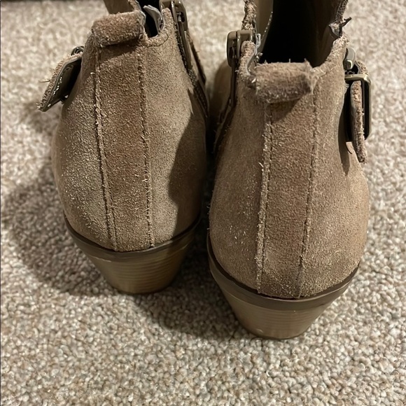 Sonoma Tan Ankle Booties with Decorative Buckle - Picture 4 of 9